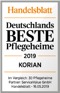 Korian - Handelblatt Deutschlands Beste Pflegeheime 2019