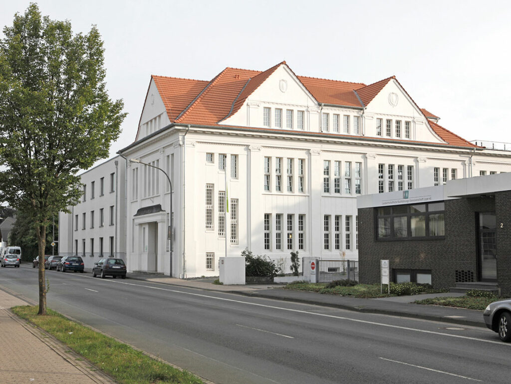 Außenansicht Haus Werrehof Lage, ehemalige Hemdenfabrik